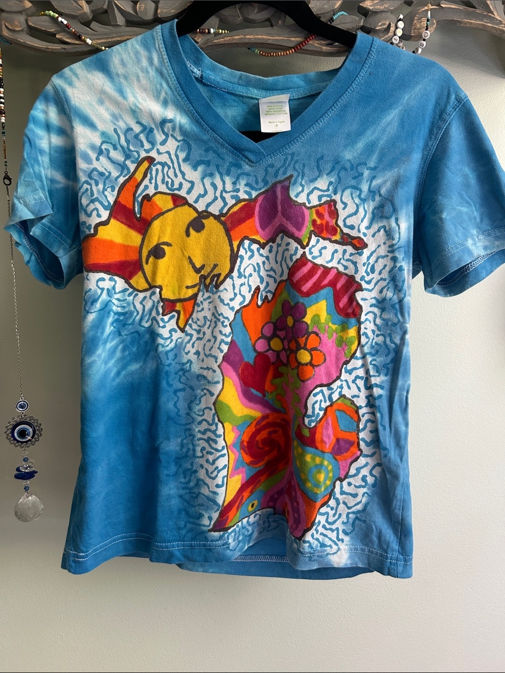 Michigan artisan tie dye tshirt